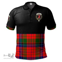 Scottish MacNicol of Scorrybreac Clan Half Of Tartan Crest Tartan Polo Shirt Scottish Plaid Tartan Plaid - ScotsTee - scotstee.com