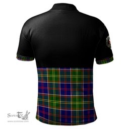 Scottish Whitefoord modern Clan Half Of Tartan Crest Tartan Polo Shirt Scottish Plaid Tartan Plaid - ScotsTee - scotstee.com