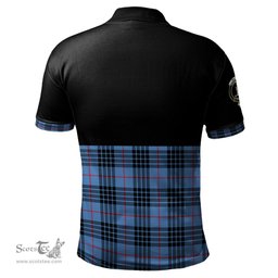 Scottish MacKay Blue Clan Half Of Tartan Crest Tartan Polo Shirt Scottish Plaid Tartan Plaid - ScotsTee - scotstee.com