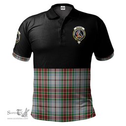 Scottish MacBain Dress Clan Half Of Tartan Crest Tartan Polo Shirt Scottish Plaid Tartan Plaid - ScotsTee - scotstee.com