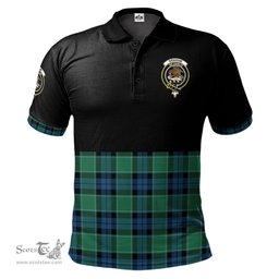 Scottish Graham of Menteith Ancient Clan Half Of Tartan Crest Tartan Polo Shirt Scottish Plaid Tartan Plaid - ScotsTee - scotstee.com