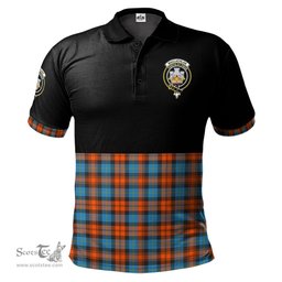 Scottish MacLachlan Ancient Clan Half Of Tartan Crest Tartan Polo Shirt Scottish Plaid Tartan Plaid - ScotsTee - scotstee.com