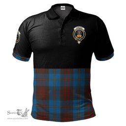 Scottish Cameron Hunting Clan Half Of Tartan Crest Tartan Polo Shirt Scottish Plaid Tartan Plaid - ScotsTee - scotstee.com