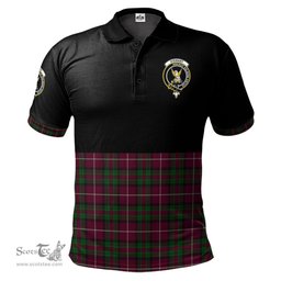 Scottish Stewart of Bute Hunting Clan Half Of Tartan Crest Tartan Polo Shirt Scottish Plaid Tartan Plaid - ScotsTee - scotstee.com