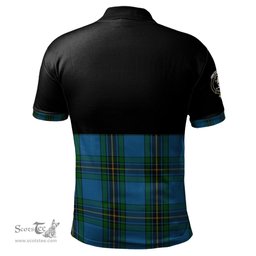 Scottish Murray of Elibank Clan Half Of Tartan Crest Tartan Polo Shirt Scottish Plaid Tartan Plaid - ScotsTee - scotstee.com