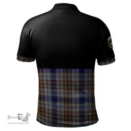 Scottish Gayre Hunting Clan Half Of Tartan Crest Tartan Polo Shirt Scottish Plaid Tartan Plaid - ScotsTee - scotstee.com