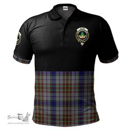Scottish Gayre Hunting Clan Half Of Tartan Crest Tartan Polo Shirt Scottish Plaid Tartan Plaid - ScotsTee - scotstee.com