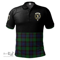 Scottish Stewart Old Clan Half Of Tartan Crest Tartan Polo Shirt Scottish Plaid Tartan Plaid - ScotsTee - scotstee.com