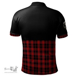 Scottish Murray of Ochtertyre Clan Half Of Tartan Crest Tartan Polo Shirt Scottish Plaid Tartan Plaid - ScotsTee - scotstee.com