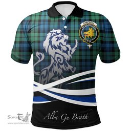 Scottish Campbell Ancient 01 Clan Crest Tartan Polo Shirt - Blue Scotland Lion, Tartan Plaid Polo Shirt Scottish Plaid Tartan Plaid - ScotsTee - scotstee.com