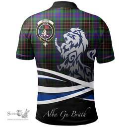 Scottish Brodie Hunting Modern Clan Crest Tartan Polo Shirt - Blue Scotland Lion, Tartan Plaid Polo Shirt Scottish Plaid Tartan Plaid - ScotsTee - scotstee.com