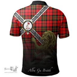 Scottish Brodie Modern Clan Crest Tartan Polo Shirt - Celtic with Scotland Lion, Tartan Plaid Polo Shirt Scottish Plaid Tartan Plaid - ScotsTee - scotstee.com