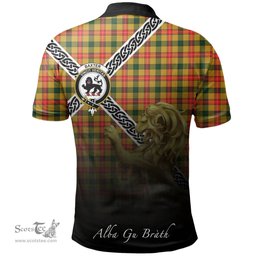 Scottish Baxter Clan Crest Tartan Polo Shirt - Celtic with Scotland Lion, Tartan Plaid Polo Shirt Scottish Plaid Tartan Plaid - ScotsTee - scotstee.com