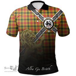 Scottish Baxter Clan Crest Tartan Polo Shirt - Celtic with Scotland Lion, Tartan Plaid Polo Shirt Scottish Plaid Tartan Plaid - ScotsTee - scotstee.com