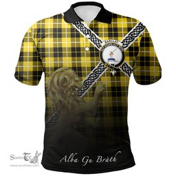 Scottish Barclay Dress Modern Clan Crest Tartan Polo Shirt - Celtic with Scotland Lion, Tartan Plaid Polo Shirt Scottish Plaid Tartan Plaid - ScotsTee - scotstee.com