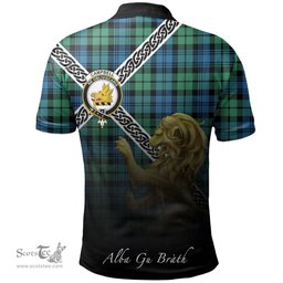 Scottish Campbell Ancient 01 Clan Crest Tartan Polo Shirt - Celtic with Scotland Lion, Tartan Plaid Polo Shirt Scottish Plaid Tartan Plaid - ScotsTee - scotstee.com