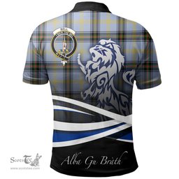 Scottish Bell of the Borders Clan Crest Tartan Polo Shirt - Blue Scotland Lion, Tartan Plaid Polo Shirt Scottish Plaid Tartan Plaid - ScotsTee - scotstee.com