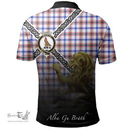 Scottish Boswell Modern Clan Crest Tartan Polo Shirt - Celtic with Scotland Lion, Tartan Plaid Polo Shirt Scottish Plaid Tartan Plaid - ScotsTee - scotstee.com