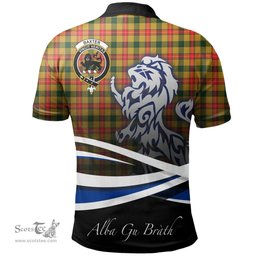 Scottish Baxter Clan Crest Tartan Polo Shirt - Blue Scotland Lion, Tartan Plaid Polo Shirt Scottish Plaid Tartan Plaid - ScotsTee - scotstee.com