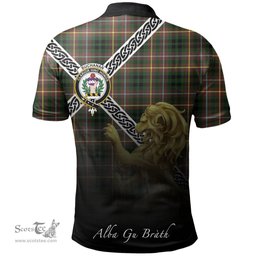 Scottish Buchanan Hunting Clan Crest Tartan Polo Shirt - Celtic with Scotland Lion, Tartan Plaid Polo Shirt Scottish Plaid Tartan Plaid - ScotsTee - scotstee.com