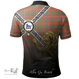 Scottish Bruce Ancient Clan Crest Tartan Polo Shirt - Celtic with Scotland Lion, Tartan Plaid Polo Shirt Scottish Plaid Tartan Plaid - ScotsTee - scotstee.com
