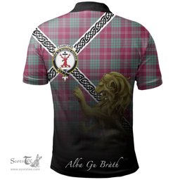Scottish Crawford Ancient Clan Crest Tartan Polo Shirt - Celtic with Scotland Lion, Tartan Plaid Polo Shirt Scottish Plaid Tartan Plaid - ScotsTee - scotstee.com