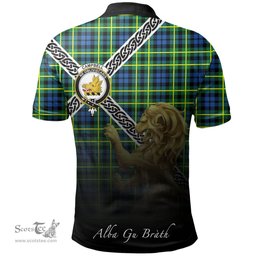 Scottish Campbell of Breadalbane Ancient Clan Crest Tartan Polo Shirt - Celtic with Scotland Lion, Tartan Plaid Polo Shirt Scottish Plaid Tartan Plaid - ScotsTee - scotstee.com