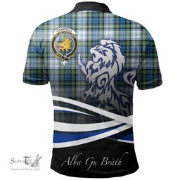 Scottish Campbell Dress Ancient Clan Crest Tartan Polo Shirt - Blue Scotland Lion, Tartan Plaid Polo Shirt Scottish Plaid Tartan Plaid - ScotsTee - scotstee.com