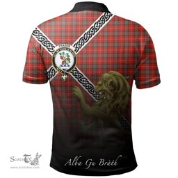 Scottish Fraser Weathered Clan Crest Tartan Polo Shirt - Celtic with Scotland Lion, Tartan Plaid Polo Shirt Scottish Plaid Tartan Plaid - ScotsTee - scotstee.com