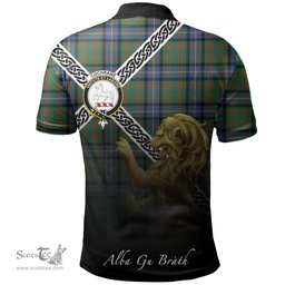 Scottish Cochrane Ancient Clan Crest Tartan Polo Shirt - Celtic with Scotland Lion, Tartan Plaid Polo Shirt Scottish Plaid Tartan Plaid - ScotsTee - scotstee.com