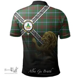 Scottish Gayre Clan Crest Tartan Polo Shirt - Celtic with Scotland Lion, Tartan Plaid Polo Shirt Scottish Plaid Tartan Plaid - ScotsTee - scotstee.com