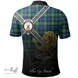 Scottish Gordon Ancient Clan Crest Tartan Polo Shirt - Celtic with Scotland Lion, Tartan Plaid Polo Shirt Scottish Plaid Tartan Plaid - ScotsTee - scotstee.com
