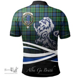 Scottish Forsyth Ancient Clan Crest Tartan Polo Shirt - Blue Scotland Lion, Tartan Plaid Polo Shirt Scottish Plaid Tartan Plaid - ScotsTee - scotstee.com