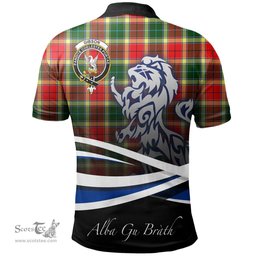 Scottish Gibbs Clan Crest Tartan Polo Shirt - Blue Scotland Lion, Tartan Plaid Polo Shirt Scottish Plaid Tartan Plaid - ScotsTee - scotstee.com