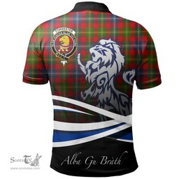 Scottish Forrester Clan Crest Tartan Polo Shirt - Blue Scotland Lion, Tartan Plaid Polo Shirt Scottish Plaid Tartan Plaid - ScotsTee - scotstee.com