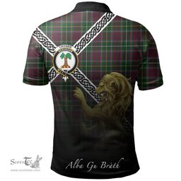 Scottish Crosbie Clan Crest Tartan Polo Shirt - Celtic with Scotland Lion, Tartan Plaid Polo Shirt Scottish Plaid Tartan Plaid - ScotsTee - scotstee.com