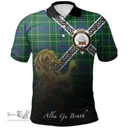 Scottish Duncan Ancient Clan Crest Tartan Polo Shirt - Celtic with Scotland Lion, Tartan Plaid Polo Shirt Scottish Plaid Tartan Plaid - ScotsTee - scotstee.com
