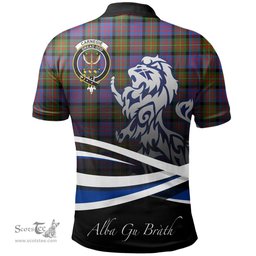 Scottish Carnegie Ancient Clan Crest Tartan Polo Shirt - Blue Scotland Lion, Tartan Plaid Polo Shirt Scottish Plaid Tartan Plaid - ScotsTee - scotstee.com