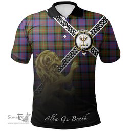 Scottish Carnegie Ancient Clan Crest Tartan Polo Shirt - Celtic with Scotland Lion, Tartan Plaid Polo Shirt Scottish Plaid Tartan Plaid - ScotsTee - scotstee.com