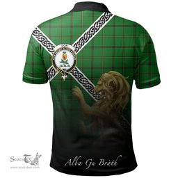 Scottish Don (Tribe-of-Mar) Clan Crest Tartan Polo Shirt - Celtic with Scotland Lion, Tartan Plaid Polo Shirt Scottish Plaid Tartan Plaid - ScotsTee - scotstee.com