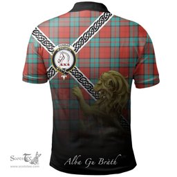 Scottish Dunbar Ancient Clan Crest Tartan Polo Shirt - Celtic with Scotland Lion, Tartan Plaid Polo Shirt Scottish Plaid Tartan Plaid - ScotsTee - scotstee.com