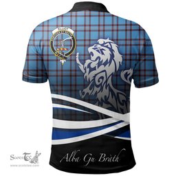 Scottish Elliot Ancient Clan Crest Tartan Polo Shirt - Blue Scotland Lion, Tartan Plaid Polo Shirt Scottish Plaid Tartan Plaid - ScotsTee - scotstee.com