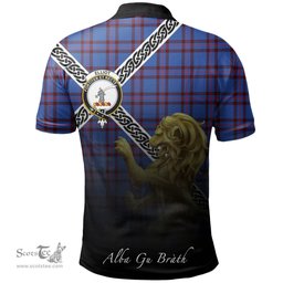 Scottish Elliot Modern Clan Crest Tartan Polo Shirt - Celtic with Scotland Lion, Tartan Plaid Polo Shirt Scottish Plaid Tartan Plaid - ScotsTee - scotstee.com