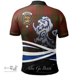 Scottish Drummond Clan Crest Tartan Polo Shirt - Blue Scotland Lion, Tartan Plaid Polo Shirt Scottish Plaid Tartan Plaid - ScotsTee - scotstee.com