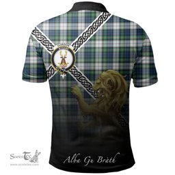 Scottish Gordon Dress Ancient Clan Crest Tartan Polo Shirt - Celtic with Scotland Lion, Tartan Plaid Polo Shirt Scottish Plaid Tartan Plaid - ScotsTee - scotstee.com