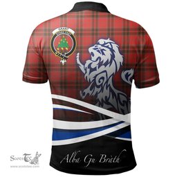 Scottish Grant Weathered Clan Crest Tartan Polo Shirt - Blue Scotland Lion, Tartan Plaid Polo Shirt Scottish Plaid Tartan Plaid - ScotsTee - scotstee.com