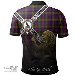 Scottish MacDonnell of Glengarry Modern Clan Crest Tartan Polo Shirt - Celtic with Scotland Lion, Tartan Plaid Polo Shirt Scottish Plaid Tartan Plaid - ScotsTee - scotstee.com
