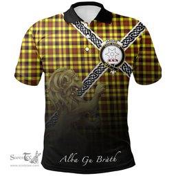 Scottish Jardine Clan Crest Tartan Polo Shirt - Celtic with Scotland Lion, Tartan Plaid Polo Shirt Scottish Plaid Tartan Plaid - ScotsTee - scotstee.com