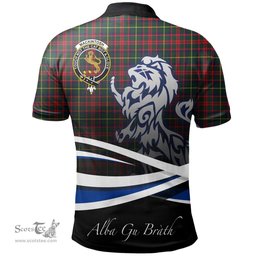 Scottish MacKintosh Hunting Modern Clan Crest Tartan Polo Shirt - Blue Scotland Lion, Tartan Plaid Polo Shirt Scottish Plaid Tartan Plaid - ScotsTee - scotstee.com