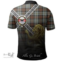 Scottish MacLeod of Harris Weathered Clan Crest Tartan Polo Shirt - Celtic with Scotland Lion, Tartan Plaid Polo Shirt Scottish Plaid Tartan Plaid - ScotsTee - scotstee.com